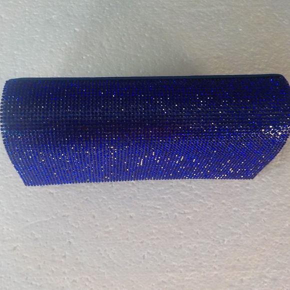 BLUE EVENING SPARKLY BAG - Picture 3 of 8